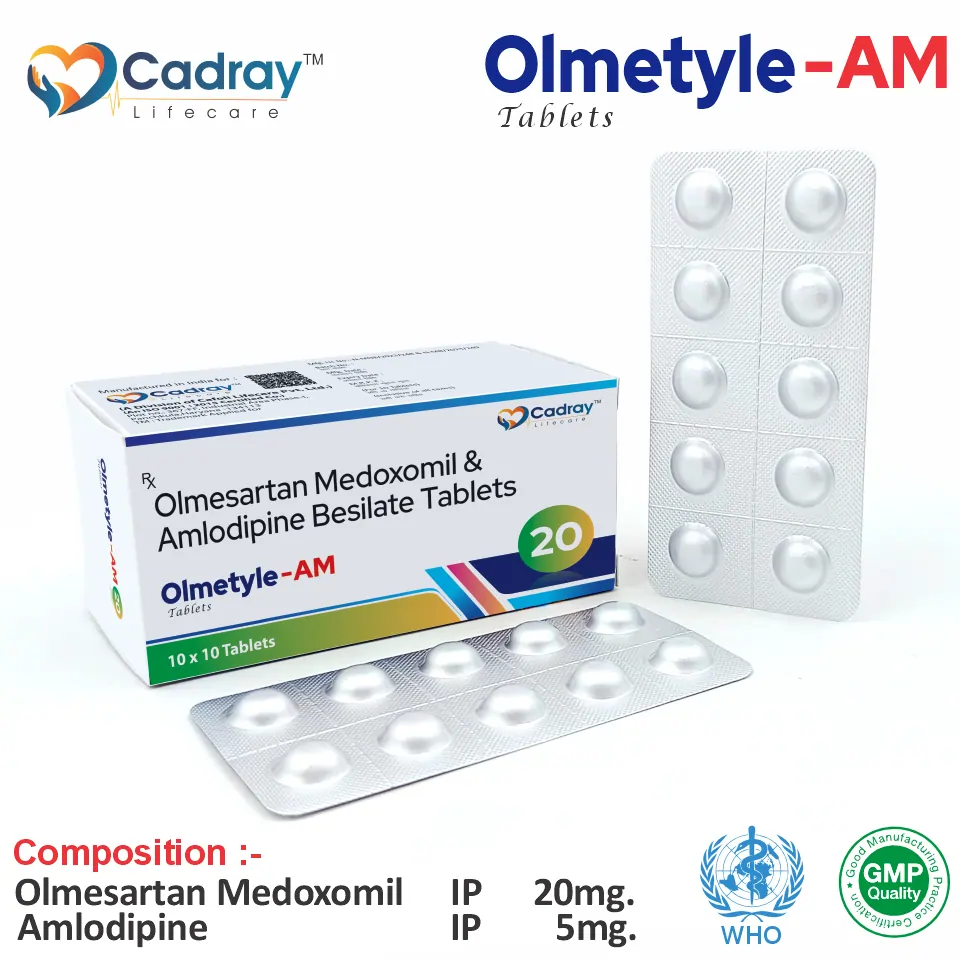 Olmesartan Medoxomil + Amlodipine Tablet | Olmesartan A in PCD Pharma Franchise